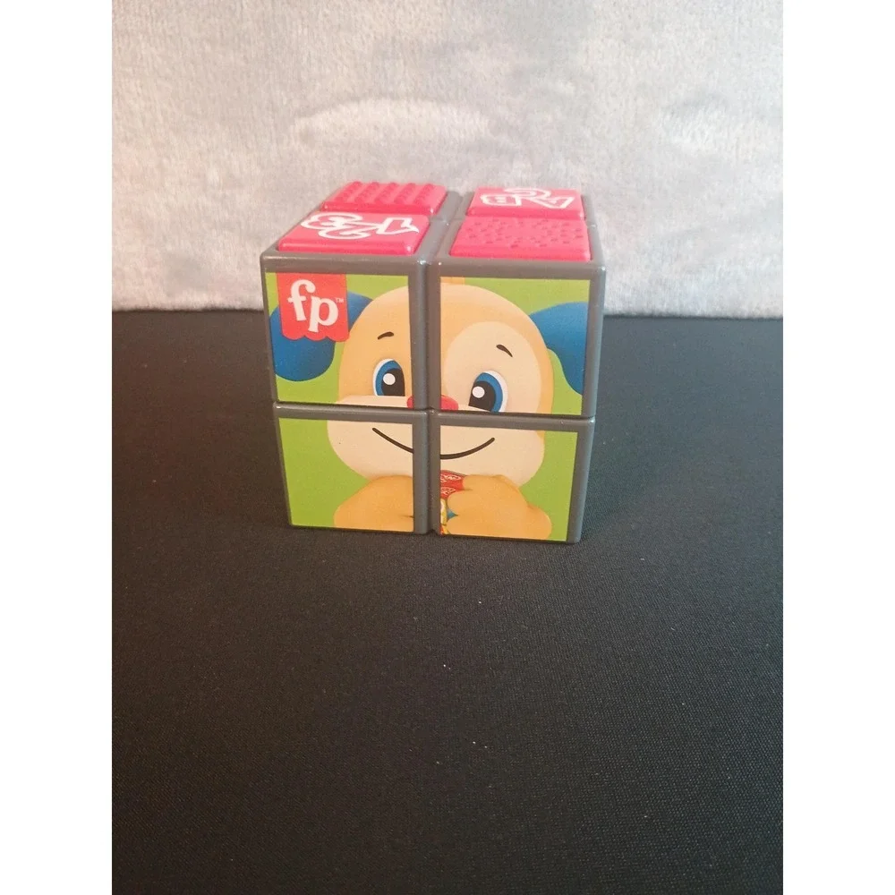 Fisher-Price Puppy Learning Blocks ABC 123 Shapes Puzzle Multicolor Toddler Boys